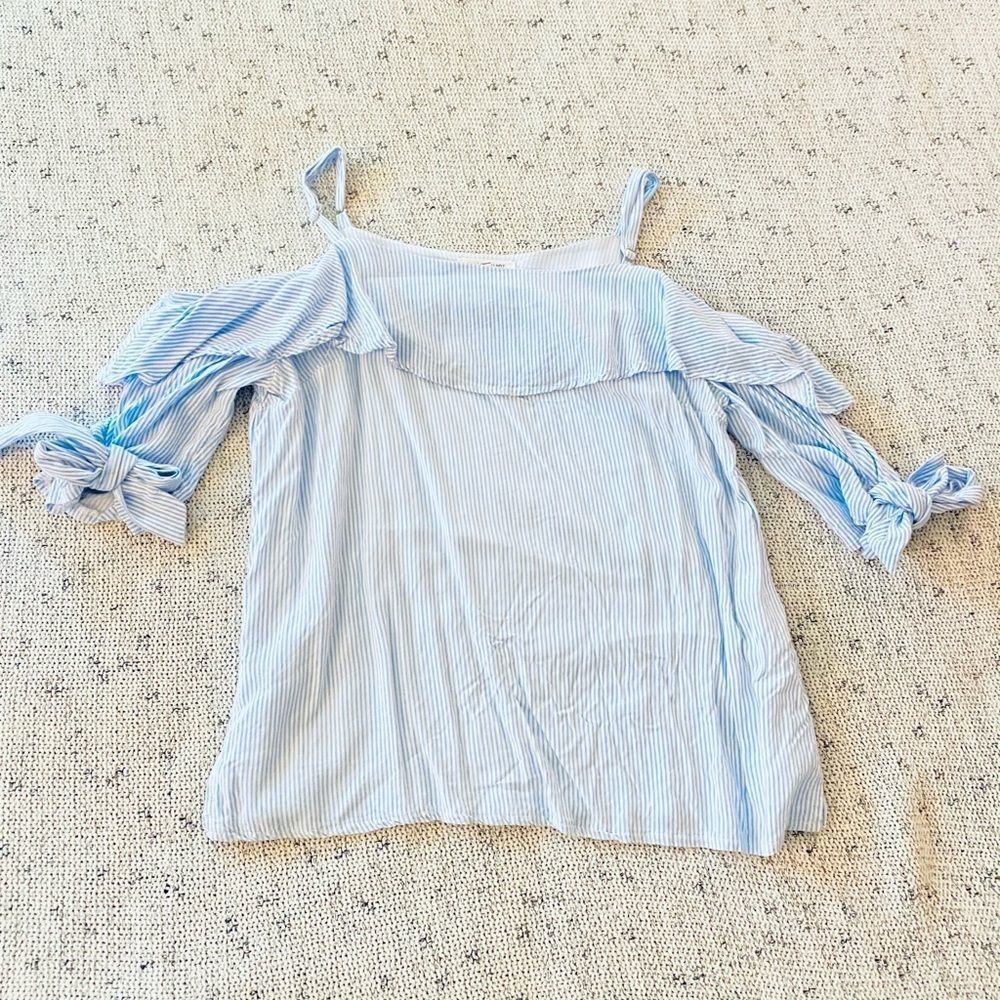 Blue Striped Top